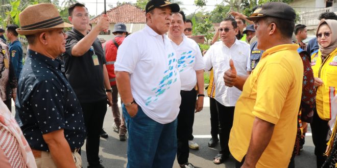 Gubernur Arinal Djunaidi Tinjau Perbaikan Jalan Ruas Labuhan Maringgai – Margasari Lampung Timur